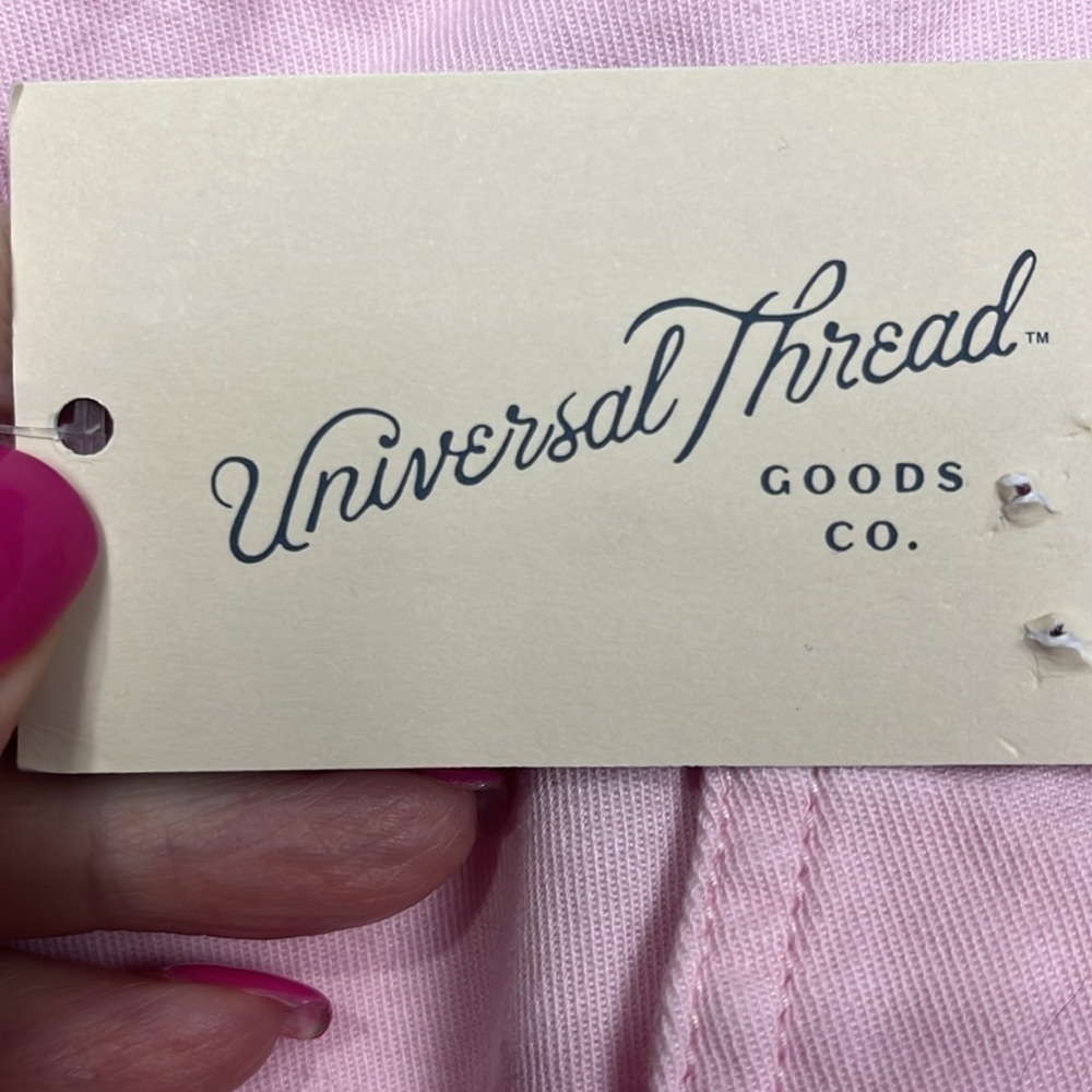Universal Threads Womens Cargo Pants 16 Pink Wide Leg Cargo Pockets Classic NWT - Picture 7 of 15